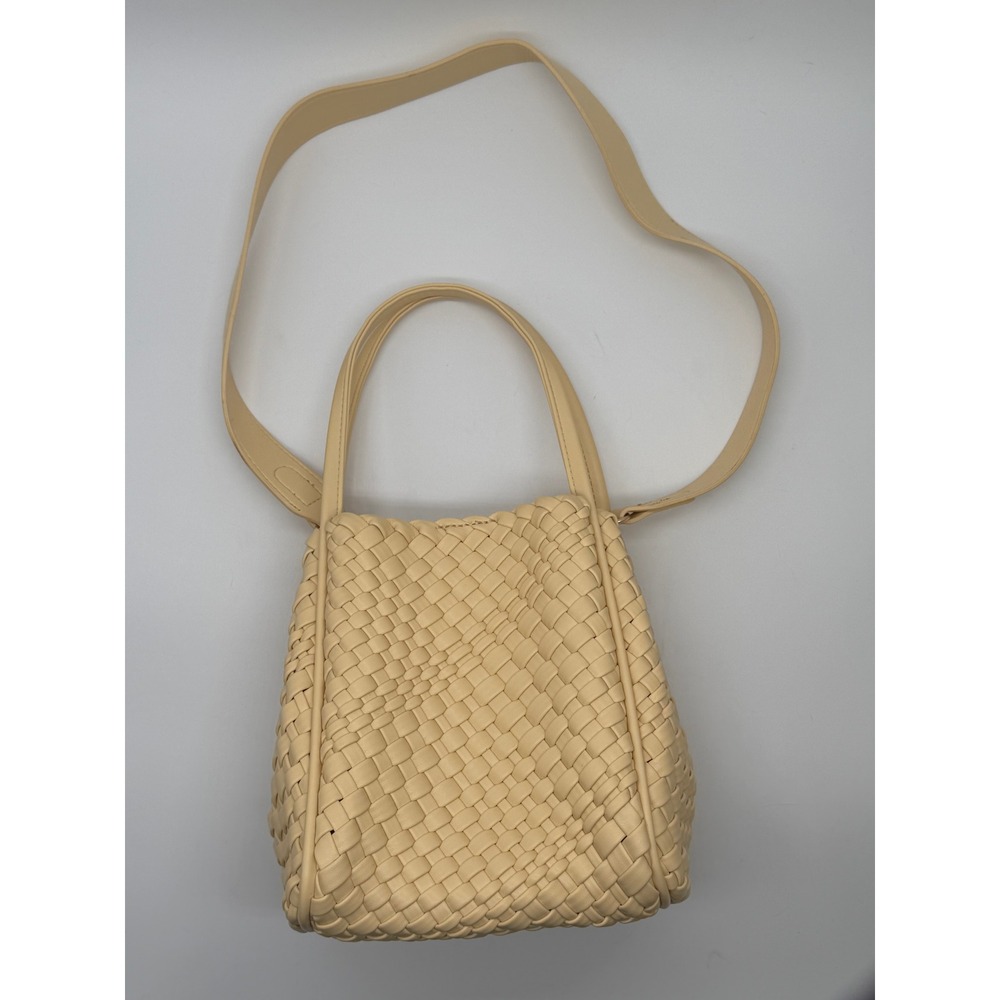 Anthropologie Hollace Mini Tote Woven Bucket Bag Womens Small